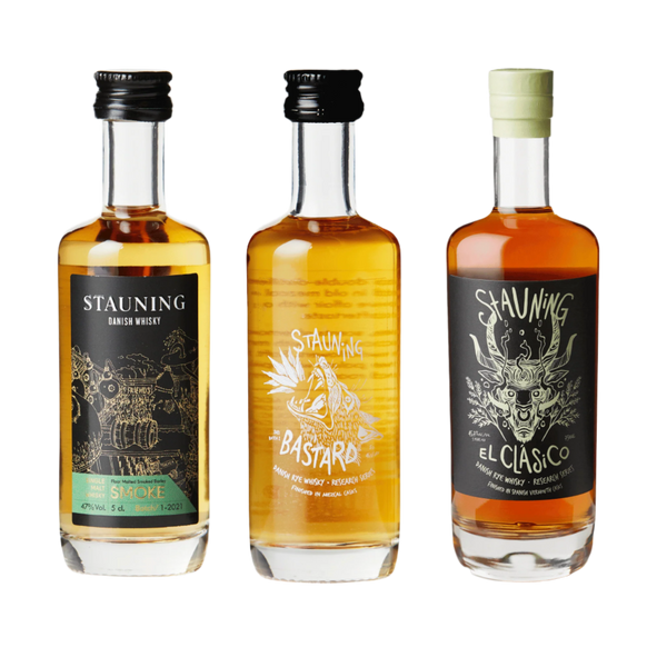 Stauning Whisky Smagsæt – En Smagsrejse Gennem Dansk Whiskyhåndværk