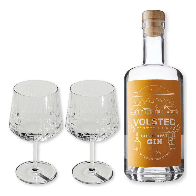 Volsted Goldcrest Gin + 2 The Blend Gin Glass