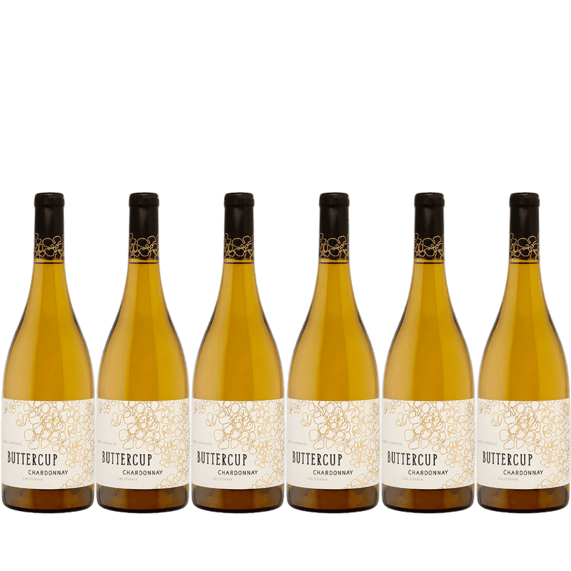 6 Bottles Buttercup Chardonnay White Wine