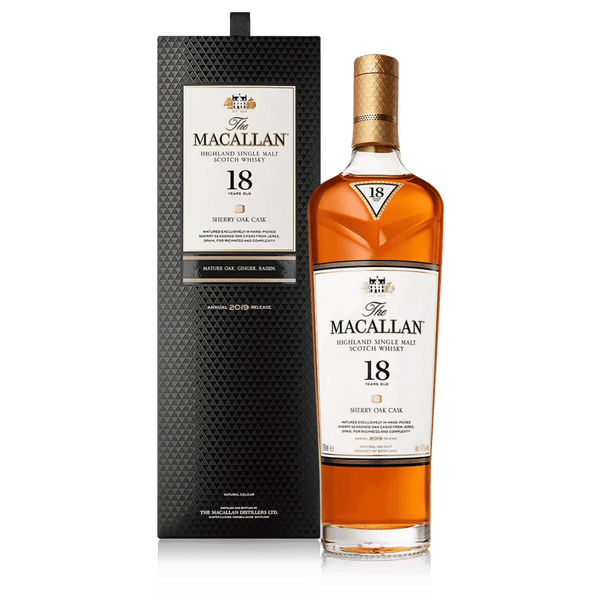 Macallan 18 Years Old Sherry Oak 2019 Flaske og Box